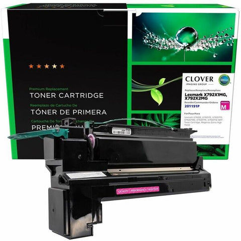 Clover Technologies Group, LLC Clover Imaging Remanufactured Extra High Yield Magenta Toner Cartridge for Lexmark X792