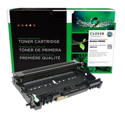 Clover Technologies Group, LLC Remanufactured Imaging Drum (Alternative for Brother DR360) (12000 Yield)