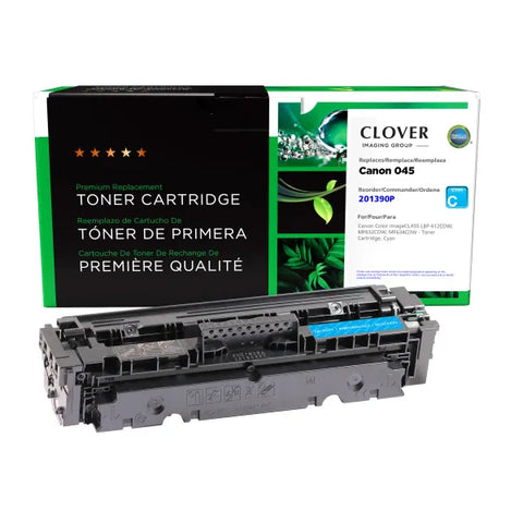 Clover Technologies Group, LLC Remanufactured Cyan Toner Cartridge for Canon 1241C001 (045)