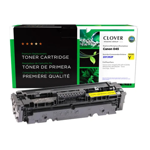 Clover Technologies Group, LLC Remanufactured Yellow Toner Cartridge for Canon 1239C001 (045)