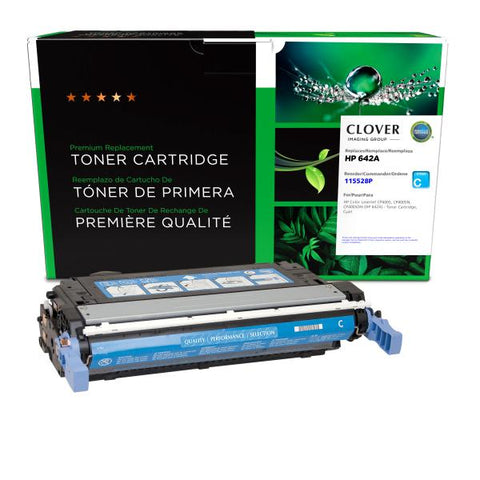 Clover Technologies Group, LLC Remanufactured Cyan Toner Cartridge for HP CB401A (HP 642A)