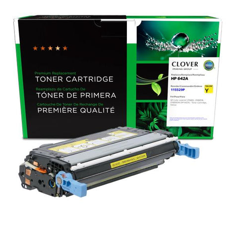 Clover Technologies Group, LLC Remanufactured Yellow Toner Cartridge for HP CP4005 (HP 642A)