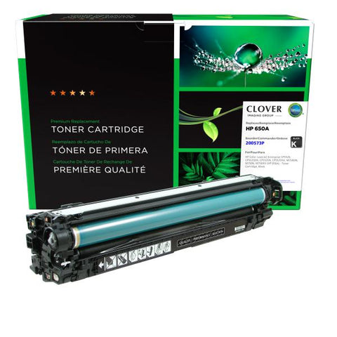 Clover Technologies Group, LLC Remanufactured Black Toner Cartridge (Alternative for HP CE270A 650A) (13500 Yield)