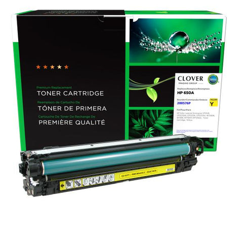 Clover Technologies Group, LLC Remanufactured Yellow Toner Cartridge (Alternative for HP CE272A 650A) (15000 Yield)