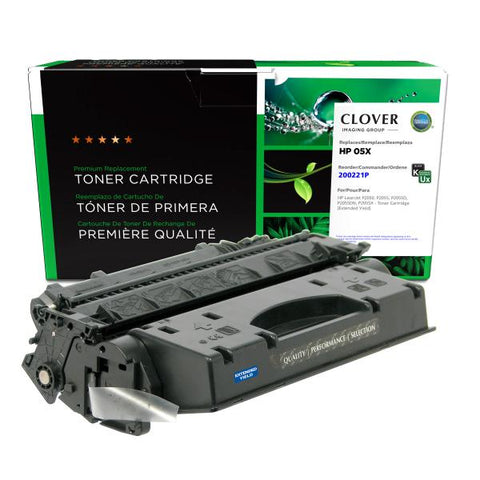 Clover Technologies Group, LLC Remanufactured Ultra High Yield Toner Cartridge (Alternative for HP CE505X 05X) (9750 Yield)