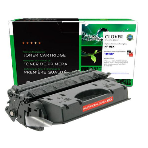 Clover Technologies Group, LLC Remanufactured High Yield MICR Toner Cartridge (Alternative for HP CE505X 05X) (6500 Yield)