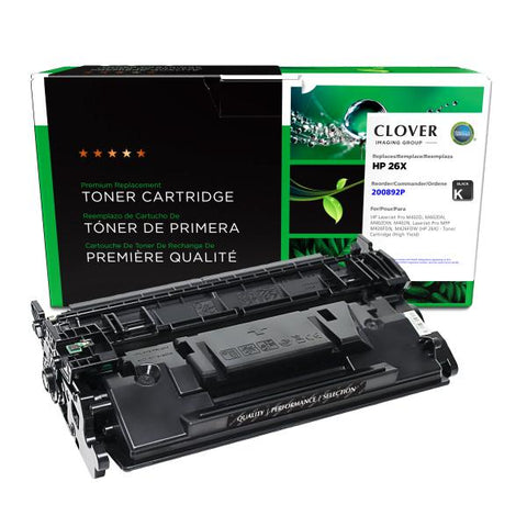 Clover Technologies Group, LLC Remanufactured High Yield Toner Cartridge (Alternative for HP CF226X 26X) (9000 Yield)