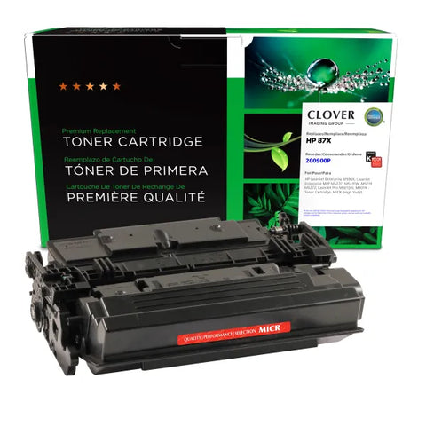 Clover Technologies Group, LLC Remanufactured High Yield MICR Toner Cartridge for HP CF287X