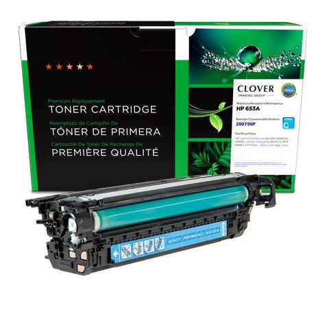 Clover Technologies Group, LLC Remanufactured Cyan Toner Cartridge (Alternative for HP CF321A 652A) (16500 Yield)