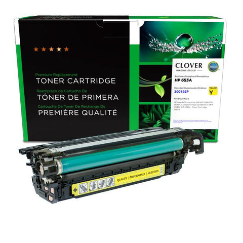Clover Technologies Group, LLC Remanufactured Yellow Toner Cartridge (Alternative for HP CF322A 652A) (16500 Yield)