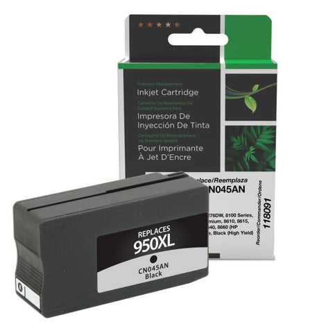 Clover Technologies Group, LLC Remanufactured High Yield Black Ink Cartridge (Alternative for HP CN045AN 950XL) (2300 Yield)