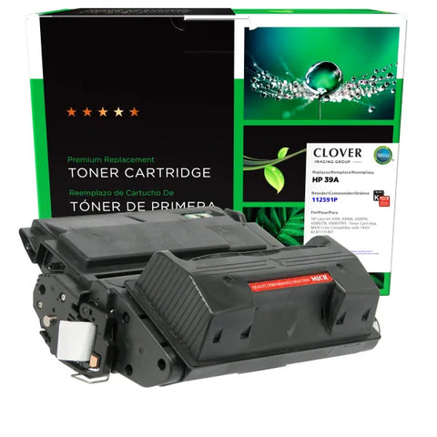 Clover Technologies Group, LLC Remanufactured MICR Toner Cartridge (Alternative for HP Q1339A 39A 02-81119-001) (18000 Yield)