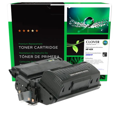 Clover Technologies Group, LLC Remanufactured High Yield Toner Cartridge (Alternative for HP Q5942X 42X) (20000 Yield)