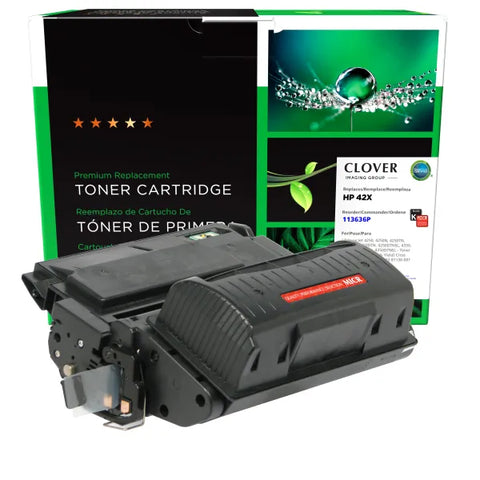 Clover Technologies Group, LLC Remanufactured High Yield MICR Toner Cartridge (Alternative for HP Q5942X 42X 02-81136-001) (20000 Yield)