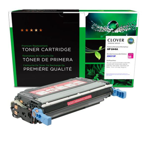 Clover Technologies Group, LLC Remanufactured Magenta Toner Cartridge (Alternative for HP Q6463A 644A) (12000 Yield)