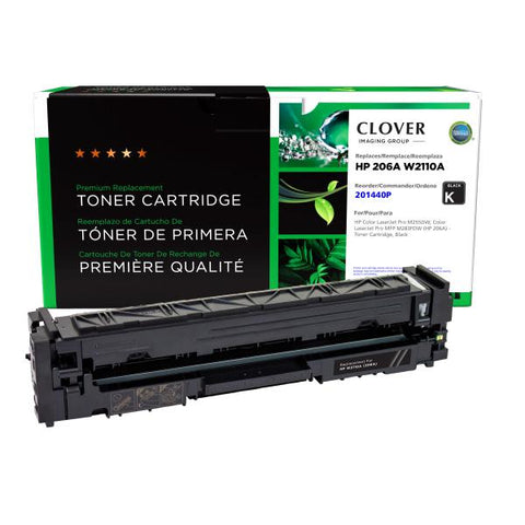 Clover Technologies Group, LLC Clover Imaging Remanufactured Black Toner Cartridge (New Chip) for HP 206A (W2110A)