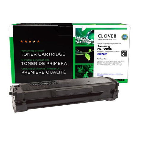 Clover Technologies Group, LLC Remanufactured Toner Cartridge (Alternative for Samsung MLT-D101S) (1500 Yield)