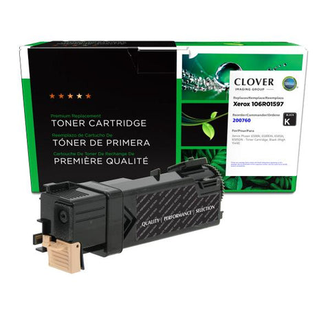 Clover Technologies Group, LLC Remanufactured High Yield Black Toner Cartridge (Alternative for Xerox 106R01597) (3000 Yield)