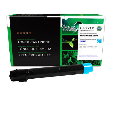 Clover Technologies Group, LLC Clover Imaging Remanufactured Cyan Toner Cartridge for Xerox 006R01698