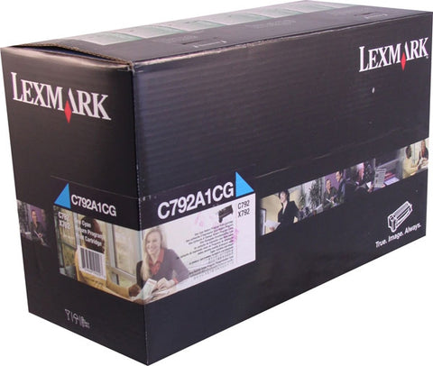 Lexmark Cyan Return Program Toner Cartridge (6000 Yield)