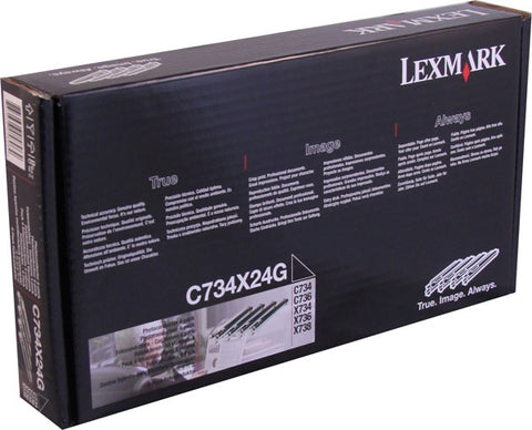 Lexmark Photoconductor Multipack (For Use in Cyan Magenta Yellow or Black) (4 Pack of OEM# C734X20G) (4 x 20000 Yield)