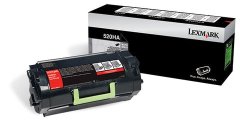 Lexmark (520HA) High Yield Toner Cartridge (25000 Yield)