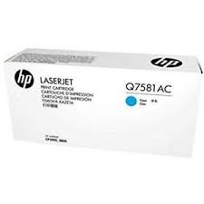 HP 503A (Q7581AC) Cyan Original LaserJet Toner Cartridge (6000 Yield)