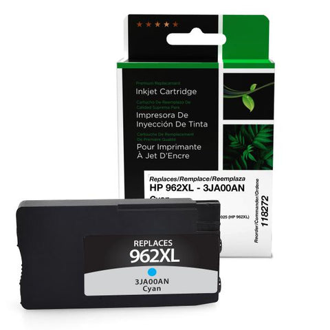 Clover Technologies Group, LLC Remanufactured High Yield Cyan Ink Cartridge for HP 962XL (3JA00AN)