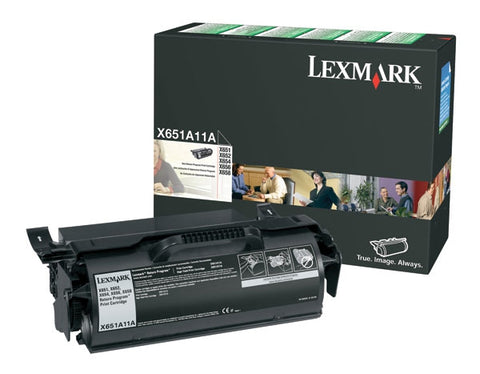 Lexmark OEM Lexmark  (X651A11A) Toner Cartridge, Black, 7K Yield