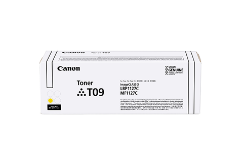 Canon, Inc T09 Yellow Toner 5,900 page yield @ 5% coverage.