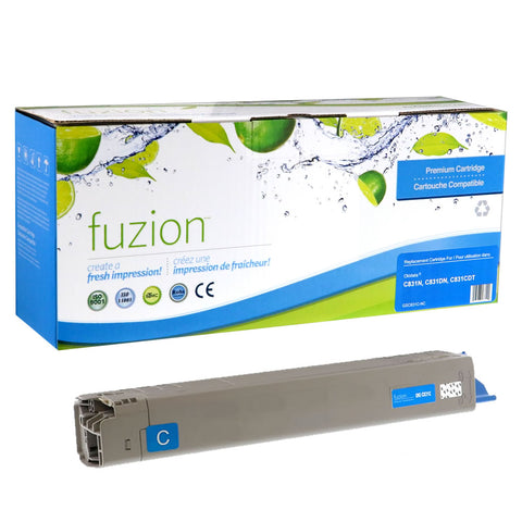 Fuzion Okidata 44844511 Remanufactured Toner - Cyan