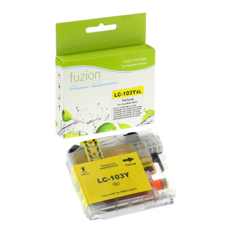 Fuzion Brother LC103 Compatible Inkjet - Yellow