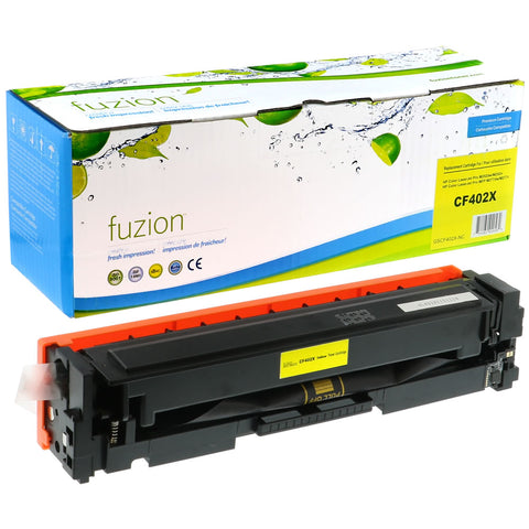 Fuzion HP CF402X (201X) Compatible Toner - Yellow