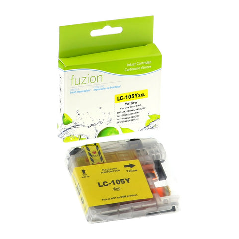 Fuzion Brother LC105 Compatible Inkjet - Yellow