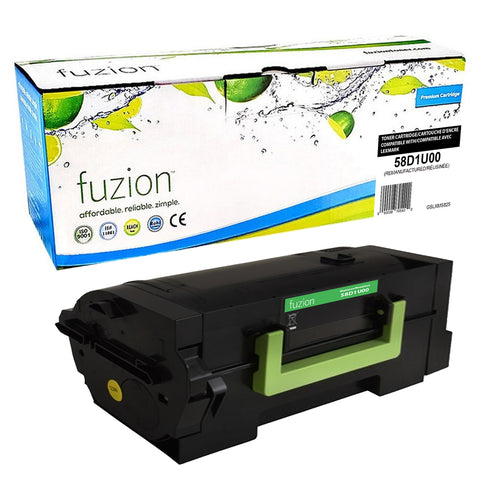 Fuzion Lexmark 58D1U00 Remanufactured Ultra High Yield Toner - Black