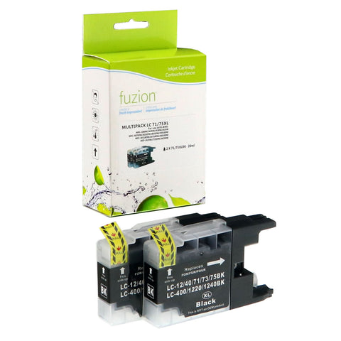 Fuzion Brother LC752PKS Compatible HY Inkjets - 2/XL Black