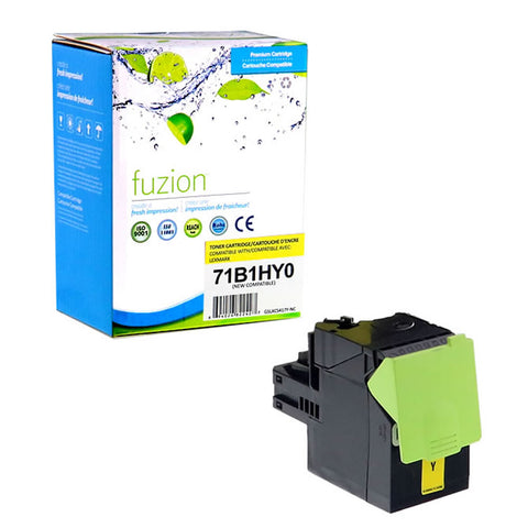 Fuzion Lexmark 71B1HY0 Compatible Toner - Yellow