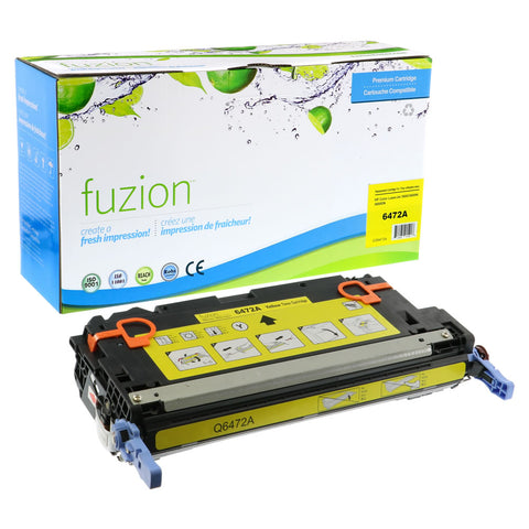 Fuzion HP Q6472A (502A) Remanufactured Toner - Yellow