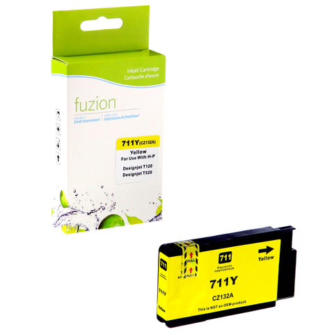 Fuzion HP 711 (CZ132A) CompatibleInkjet - Yellow