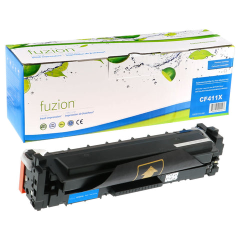 Fuzion HP CF411X  Remanufactured Toner - Cyan