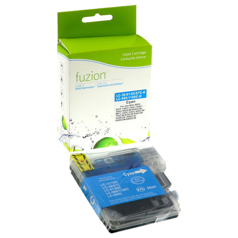 Fuzion Brother LC65 Compatible Inkjet - HY Cyan