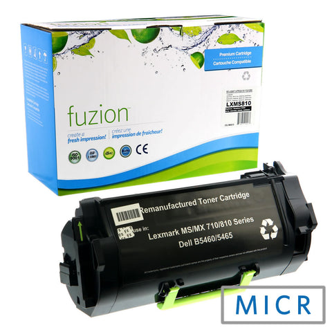 Fuzion Lexmark 52D1H00 Reman MICR Toner - Black