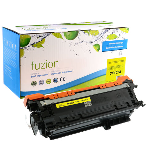 Fuzion HP CE402A (507A) Remanufactured Toner - Yellow