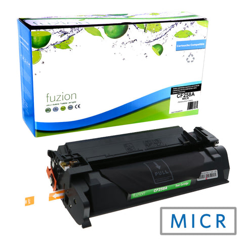 Fuzion HP CF258A (58A) Remanufactured MICR Toner