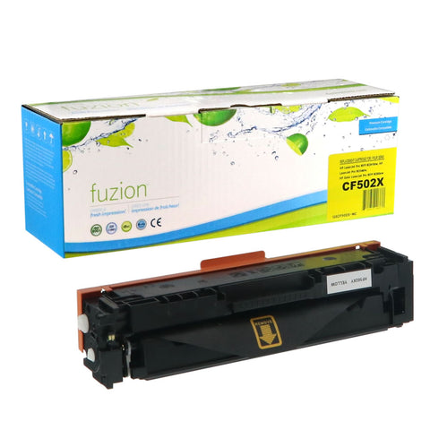 Fuzion HP CF502X (202X) Compatible Toner - Yellow