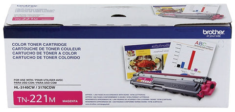 Brother OEM Brother  (TN221M) Toner Cartridge, Magenta, 1.4K Yield