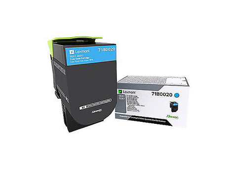 Lexmark Cyan Toner Cartridge (2300 Yield)