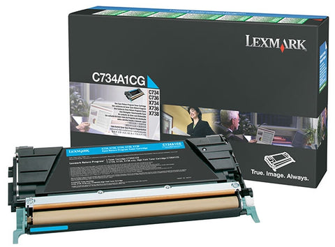 Lexmark Cyan Return Program Toner Cartridge (6000 Yield)