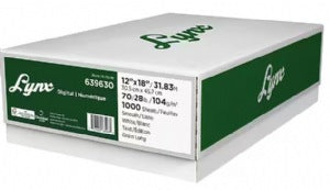Domtar 12 x 18, 70 lb, 96 Bright, White, 1000 sheets/case, Digital Lynx Text Smooth