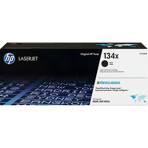 HP 134X (W1340X) Black Original LaserJet Toner Cartridge (2400 Yield)